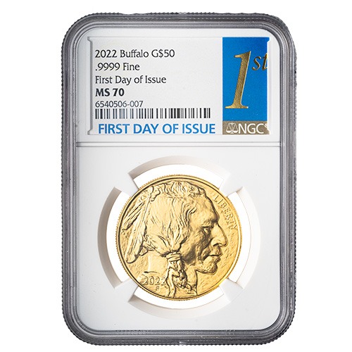 2022 NGC MS-70 First Day of Issue 1 oz American Buffalo Gold Coin