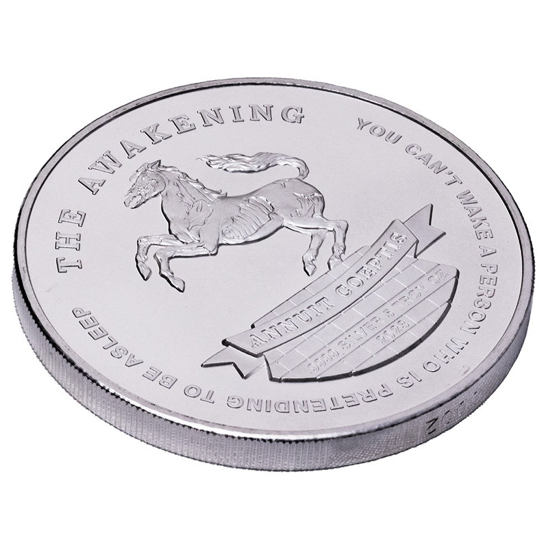 Buy 2023 5 oz Debasement High Relief Silver Round - The Awakening