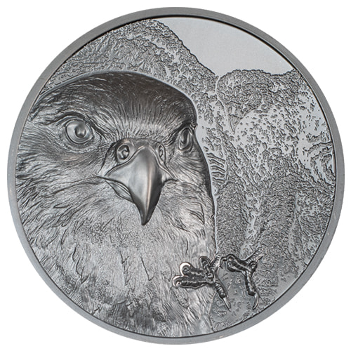 2023 2 oz Mongolia Falcon Silver Coin