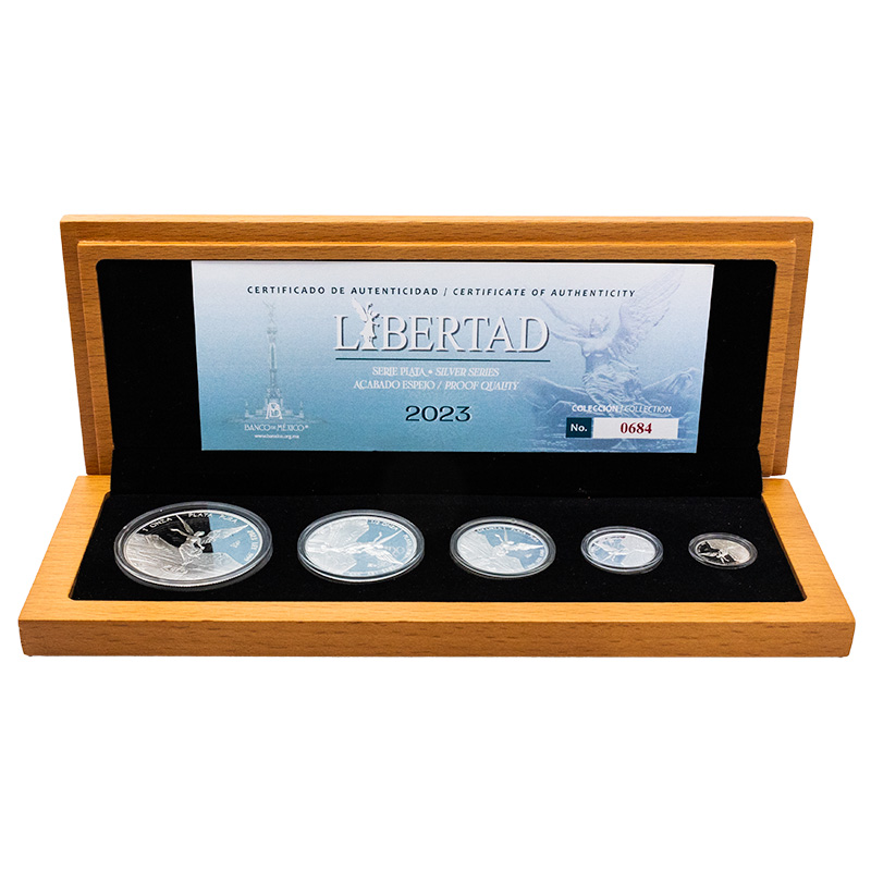 2023 Mexican Silver Libertad Proof Coin Set - Original Mint Box and COA