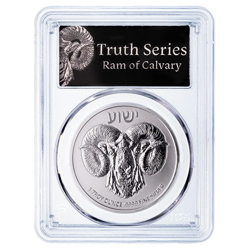2024 PCGS MS-70 First Strike 1 oz Ram of Calvary Silver Coin