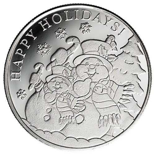 2024 1 oz Snowman Silver Round