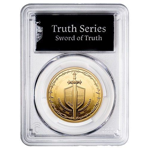 2024 PCGS PR-70 First Strike 1 oz Sword of Truth Proof Gold Coin