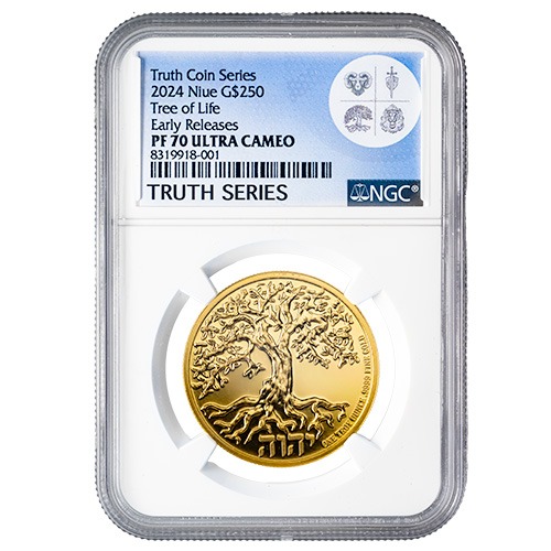 2024 NGC PF-70 Early Releases 1 oz Tree of Life Proof Gold Coin