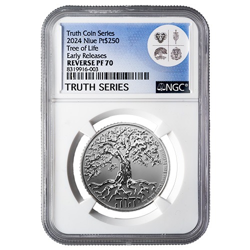 2024 NGC PF-70 Early Releases 1 oz Tree of Life Reverse Proof Platinum Coin