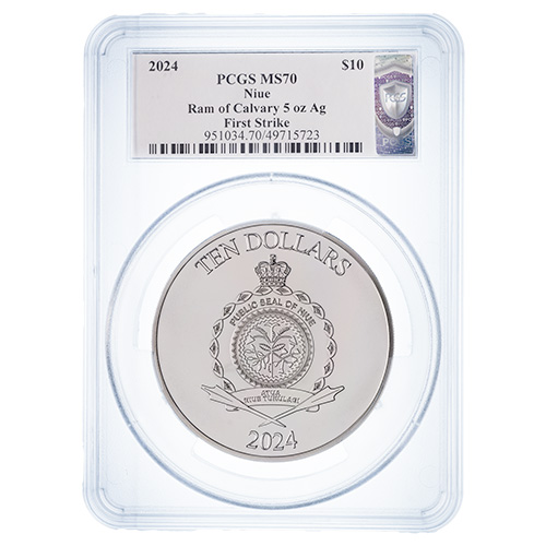 Buy 2024 PCGS MS-70 First Strike 5 oz Ram of Calvary High Relief