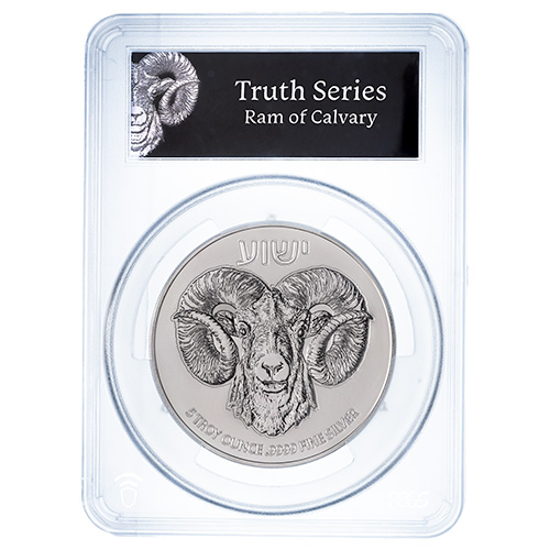 2024 PCGS MS-70 First Strike 5 oz Ram of Calvary High Relief Silver Coin