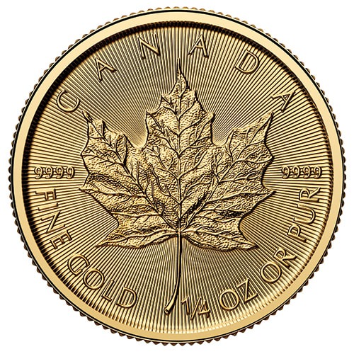 2025 1/4 oz Canadian Gold Maple Leaf Coin BU