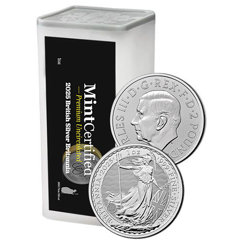 2025 1 oz Silver Britannia MintCertified™ Premium Uncirculated | Sealed Tube