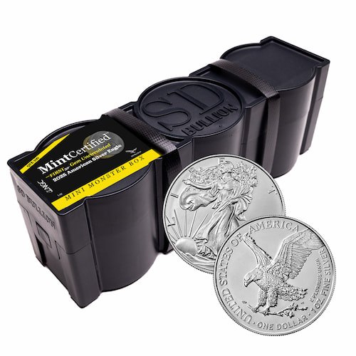 2025 Silver Eagle NGC & SD Bullion MintCertified™ FIRST30 | Mini Monster Box (100 oz)
