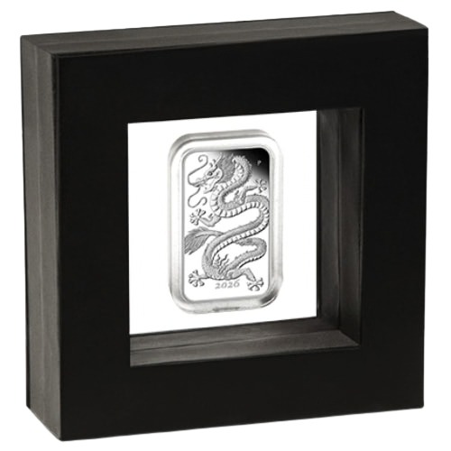 2026 1 oz Australian Silver Dragon Rectangular Proof Coin