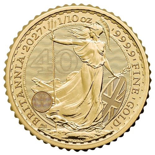 2027 1/10 oz Gold Britannia Coin BU