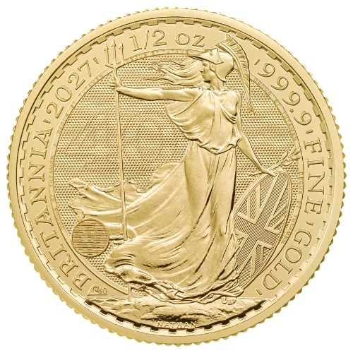 2027 1/2 oz Gold Britannia Coin BU