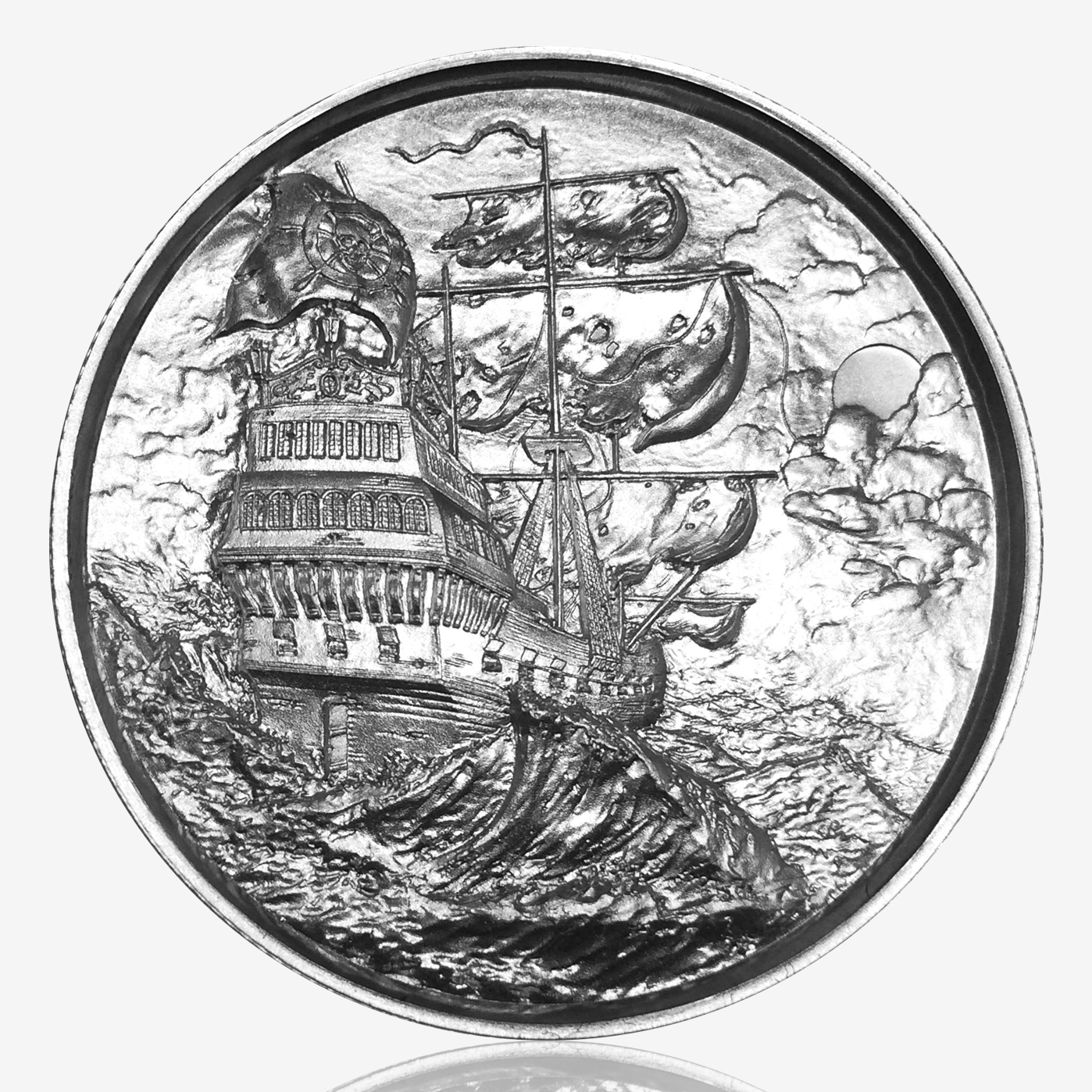 2 oz Privateer Ultra High Relief Silver Round