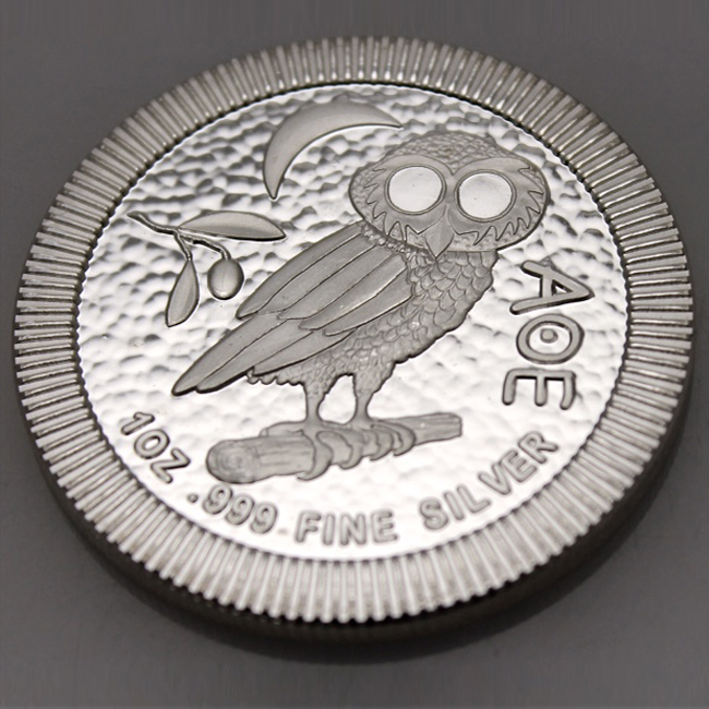 2017 Niue Athenian Owl Stackable Silver Coin 1 oz