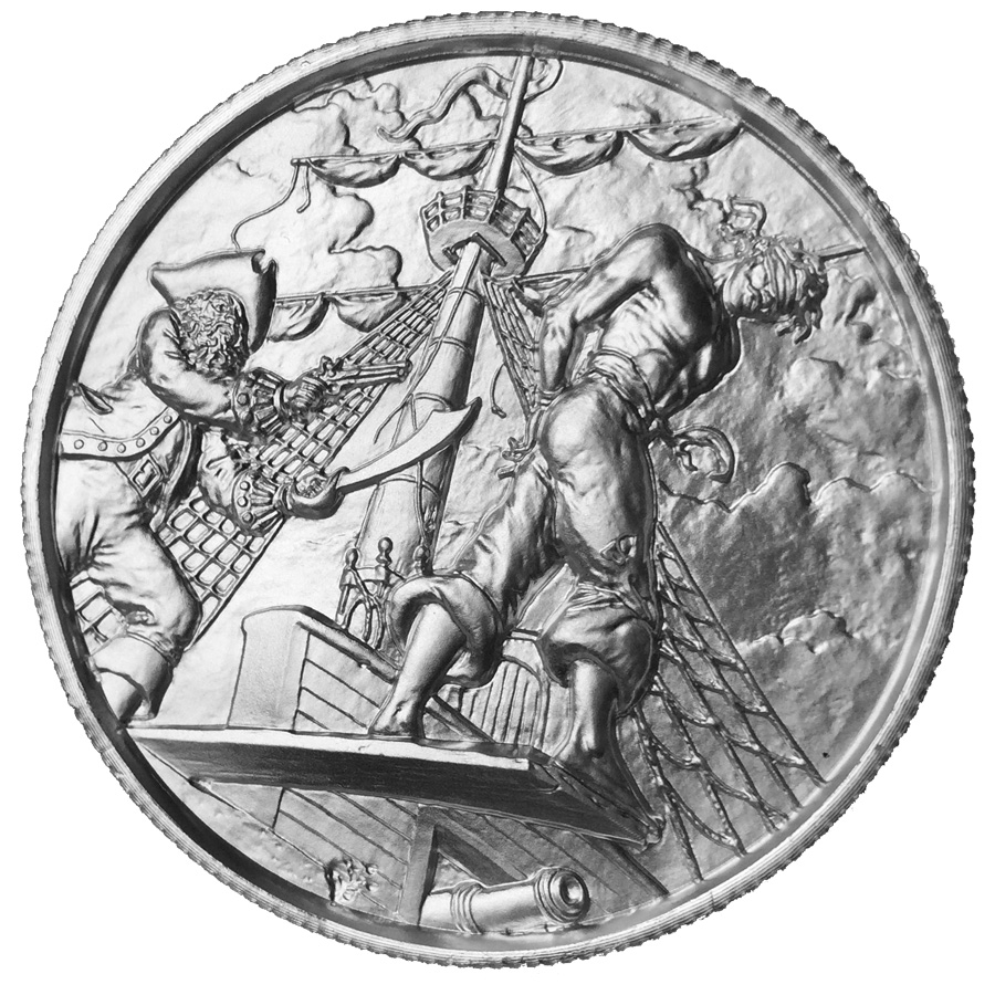 Pirate Silver - Walk the Plank 2 oz Silver Ultra High Relief