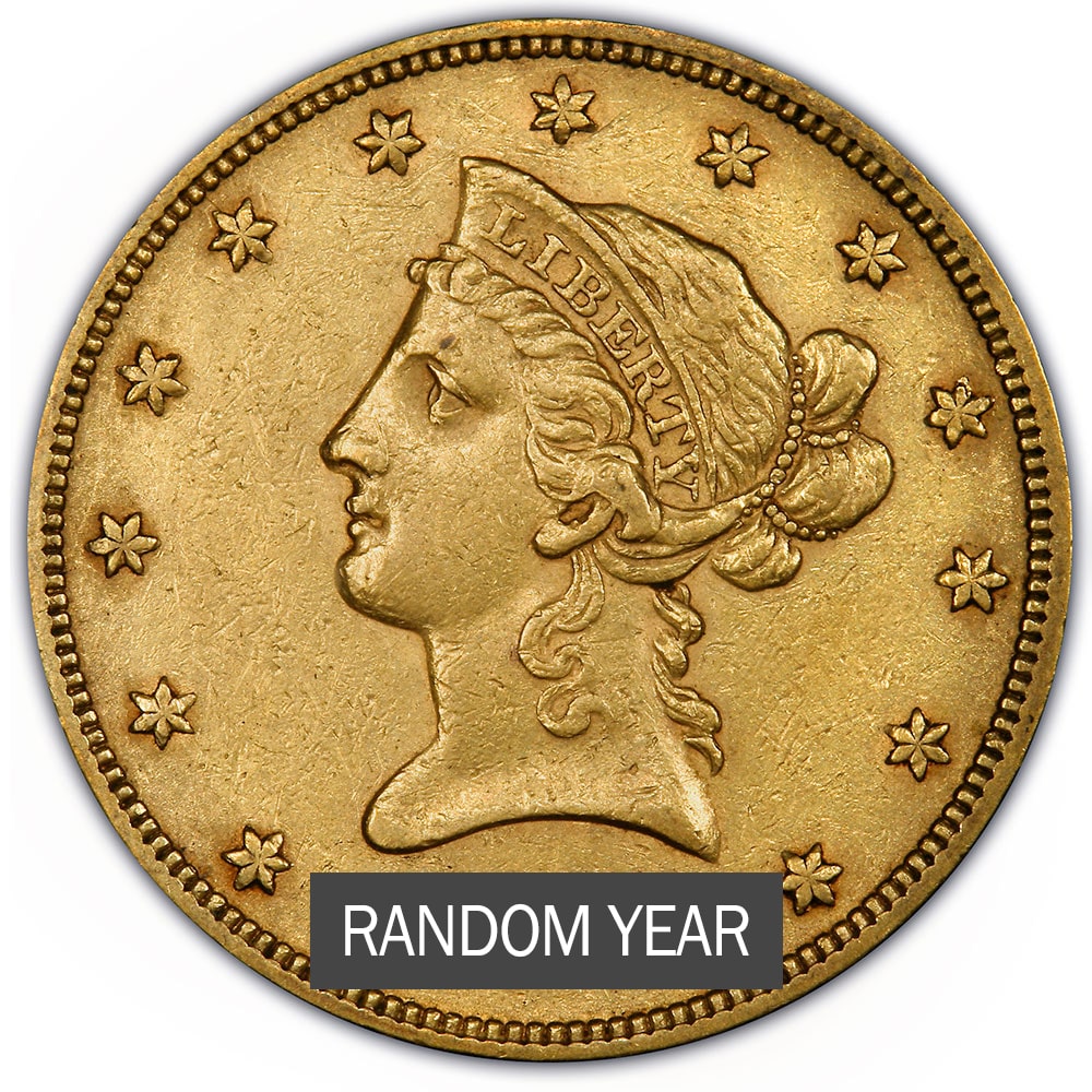 $10 Liberty Eagle Gold Coin XF - Random Year