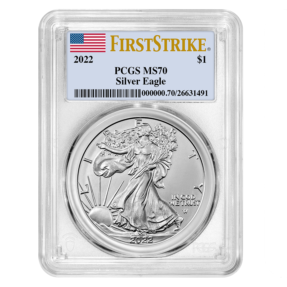 2022 PCGS MS-70 First Strike American Silver Eagle
