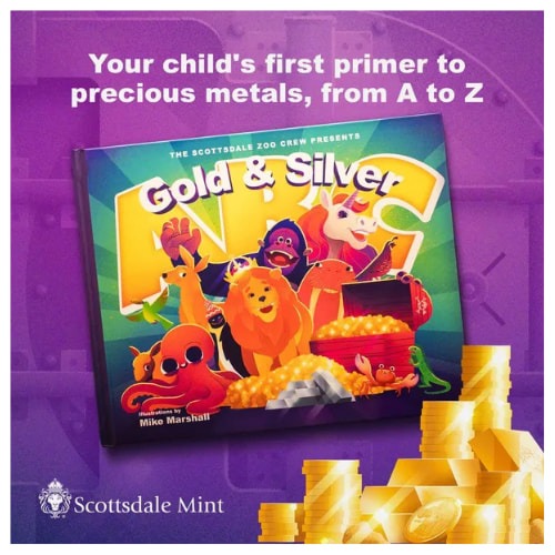 Gold & Silver ABC's Children's Primer Book