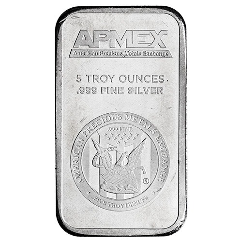 APMEX 5 oz Silver Bar