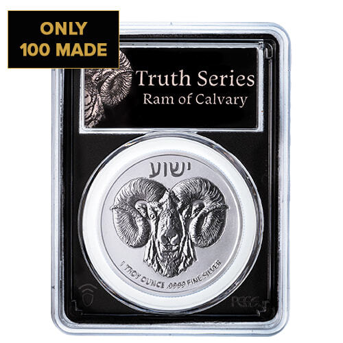 2024 PCGS MS-70 First Strike Black Core 1 oz Ram of Calvary Silver Coin (Only 100 Made)