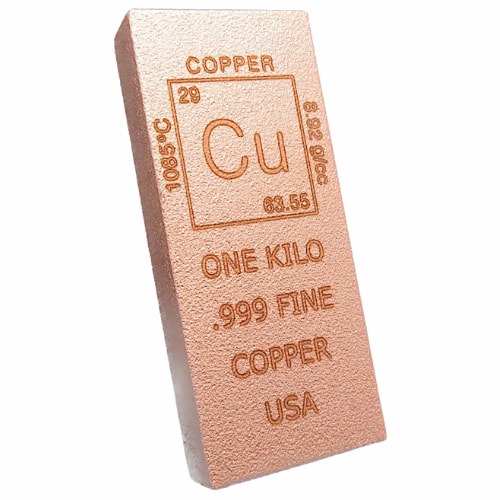 1 Kilo Chalcolithic Metals Element Cast Copper Bar