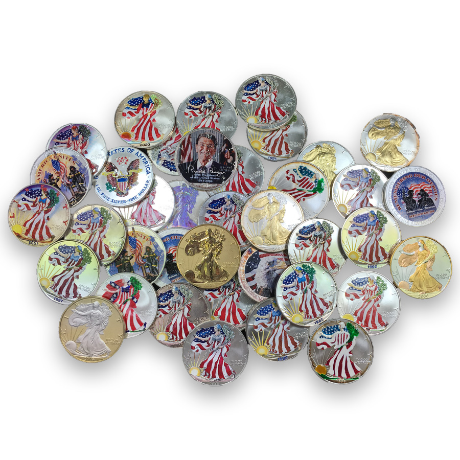 Colorized American Silver Eagles 1oz