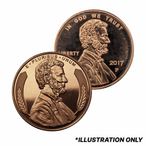 Lincoln Bust 1 oz Copper Round - Osborne Mint