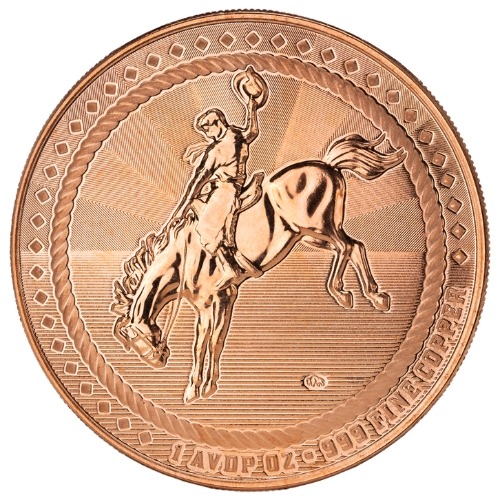 1 oz Cowboy Copper Round - Cowboy Series