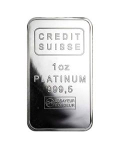 1 oz Credit Suisse Platinum Bar | Lowest Price Online