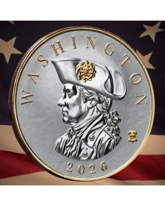 2026 1 oz George Washington Gilded Silver Coin - Commander Series