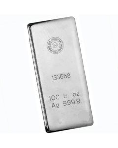 100 oz Royal Canadian Mint (RCM) Silver Bar - Random Design