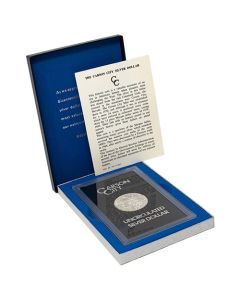 1878-CC Morgan Silver Dollar Coin - BU - GSA with Box & COA