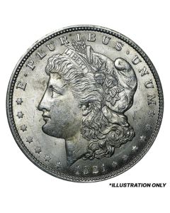 1921 Morgan Silver Dollars - AU