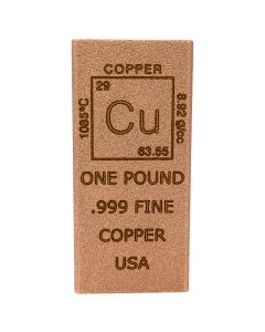 1 Pound Element Copper Bar - Chalcolithic Metals