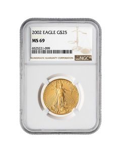 2002 NGC MS-69 1/2 oz American Gold Eagle Coin