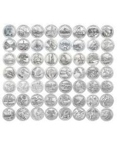 2010-2021 Burnished Silver America the Beautiful 56 Coin Set