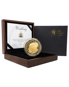 2011 5 oz Royal Wedding Prince William and Catherine Middleton Proof Gold Coin 2011 5 oz Royal Wedding Prince William and Catherine Middleton Proof Gold Coin