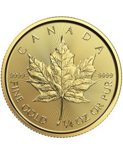 1/4 oz Canadian Gold Maple Leaf Coin - Random Year