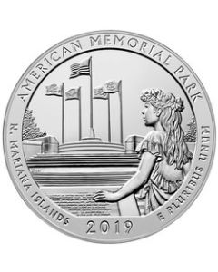 2019 Memorial National Park ATB 5 oz Silver Coin - America The Beautiful