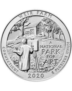 2020 Weir Farm National Historic Site ATB 5 oz Silver Coin - America The Beautiful