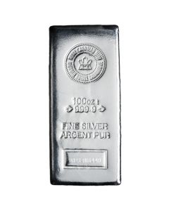 100 oz Royal Canadian Mint (RCM) Silver Bar