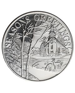 2025 1 oz Season's Greetings - Church Silver Round 2025 1 oz Season's Greetings - Church Silver Round