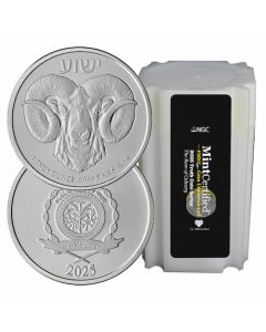 2025 1 oz Silver Ram of Calvary NGC & SD Bullion MintCertified™ First30 | Sealed Tube