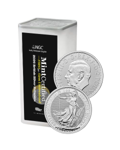 2026 1 oz Silver Britannia – NGC & SD Bullion MintCertified™ FIRST30™ | Sealed Tube of 25
