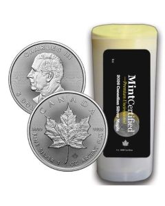 2026 1 oz Canadian Silver Maple Leaf MintCertified&trade; Premium Uncirculated Coins | Sealed Tube