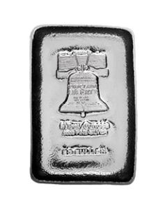 Silver Proclaim Liberty 5 oz Poured Bar - Front