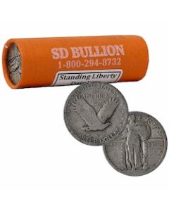 $10 Face - 90% US Silver Standing Liberty Quarters - Dateless