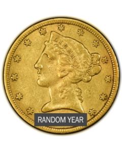 $5 Liberty Half Eagle Gold Coin Random Year  |  XF