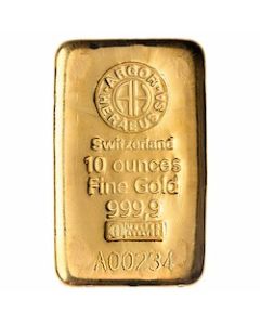 10 oz Argor-Heraeus Cast Gold Bar